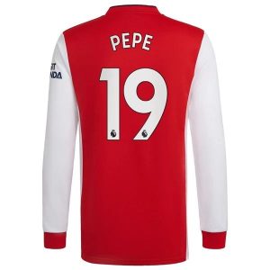 Arsenal Pepe 19 Domaći Nogometni Dres 2021-2022 – Dugim Rukavima