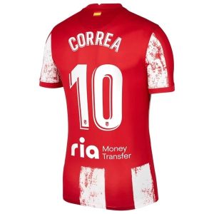 Atlético Madrid Correa 10 Domaći Nogometni Dres 2021-2022