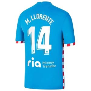 Atlético Madrid M. Llorente 14 Treći Nogometni Dres 2021-2022