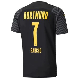 BVB Borussia Dortmund Sancho 7 Gostujući Nogometni Dres 2021-2022