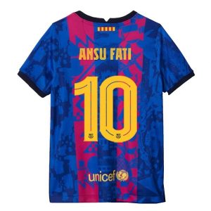 FC Barcelona Ansu Fati 10 Treći Nogometni Dres 2021-2022