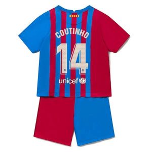 FC Barcelona Coutinho 14 Domaći Dječji Komplet Dresovi 2021-2022