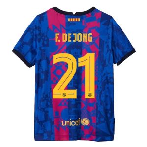FC Barcelona F. De Jong 21 Treći Nogometni Dres 2021-2022