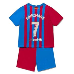 FC Barcelona Griezmann 7 Domaći Dječji Komplet Dresovi 2021-2022