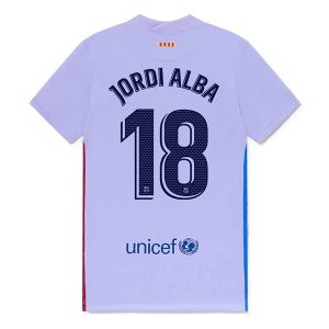 FC Barcelona Jordi Alba 18 Gostujući Nogometni Dres 2021-2022