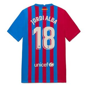 FC Barcelona Jordi Alba 18 Domaći Nogometni Dres 2021-2022