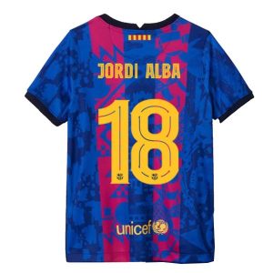 FC Barcelona Jordi Alba 18 Treći Nogometni Dres 2021-2022