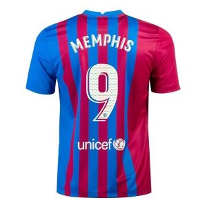 FC Barcelona Memphis 9 Domaći Nogometni Dres 2021-2022