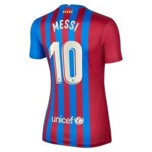 FC Barcelona Messi 10 Domaći Nogometni Dres Ženska 2021-2022