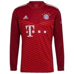 FC Bayern München Domaći Nogometni Dres 2021-2022 – Dugim Rukavima
