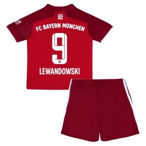 FC Bayern München Lewandowski 9 Dječji Komplet Dresovi za Nogomet Domaći 2021-2022
