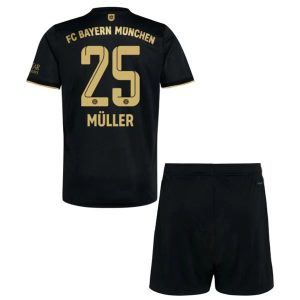 FC Bayern München Müller 25 Gostujući Dječji Komplet Dresovi 2021-2022