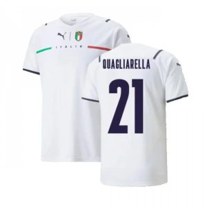 Italija Quagliarella 21 Gostujući Nogometni Dres 2021 2022 – Dresovi za Nogomet