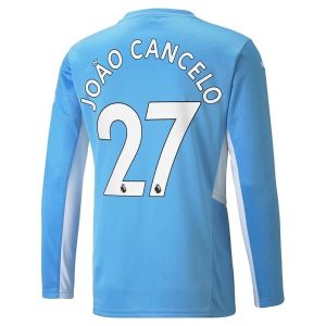 Manchester City João Cancelo 27 Domaći Nogometni Dres 2021-2022 – Dugim Rukavima