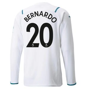 Manchester City Bernardo 20 Gostujući Nogometni Dres 2021-2022 – L/S