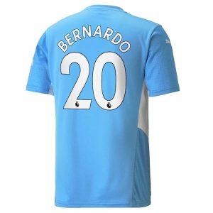 Manchester City Bernardo 20 Domaći Nogometni Dres 2021-2022