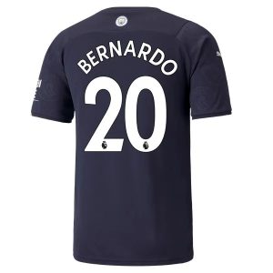 Manchester City Bernardo 20 Treći Nogometni Dres 2021-2022