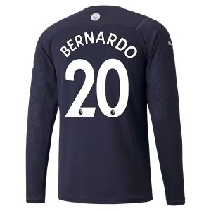 Manchester City Bernardo 20 Treći Nogometni Dres 2021-2022 – L/S