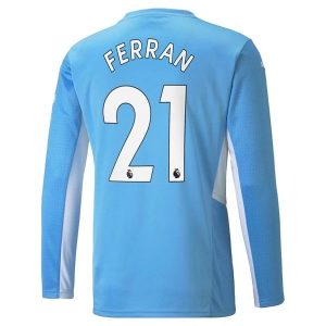 Manchester City Ferran 21 Domaći Nogometni Dres 2021-2022 – Dugim Rukavima