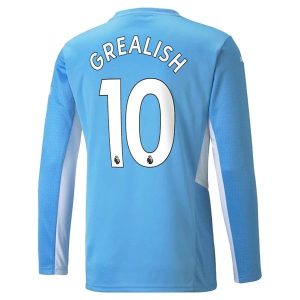 Manchester City Grealish 10 Domaći Nogometni Dres 2021-2022 – Dugim Rukavima
