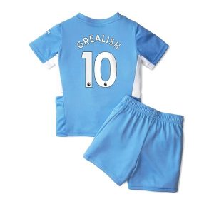 Manchester City Grealish 10 Dječji Komplet Dresovi za Nogomet Domaći 2021-2022
