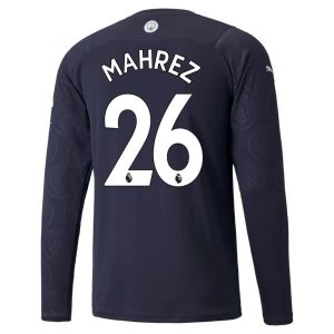 Manchester City Mahrez 26 Treći Nogometni Dres 2021-2022 – Dugim Rukavima