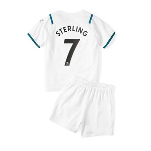 Manchester City Sterling 7 Gostujući Dječji Komplet Dresovi 2021-2022