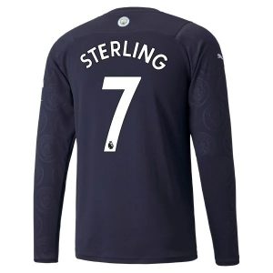 Manchester City Sterling 7 Treći Nogometni Dres 2021-2022 – Dugim Rukavima