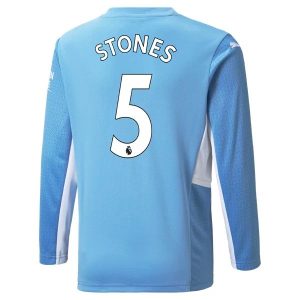 Manchester City Stones 5 Domaći Nogometni Dres 2021-2022 – Dugim Rukavima