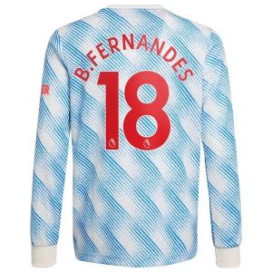 Manchester United B.Fernandes 18 Gostujući Nogometni Dres 2021-2022 – Dugim Rukavima