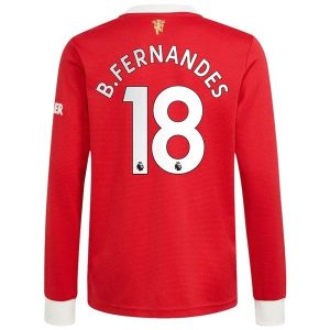 Manchester United B.Fernandes 18 Domaći Nogometni Dres 2021-2022 – Dugim Rukavima