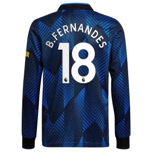Manchester United B.Fernandes 18 Treći Nogometni Dres 2021-2022 – Dugim Rukavima