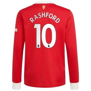 Manchester United Rashford 10 Domaći Nogometni Dres 2021-2022 – Dugim Rukavima