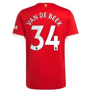 Manchester United Van De Beek 34 Domaći Nogometni Dres 2021-2022