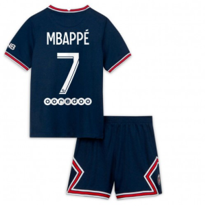 Paris Saint-Germain Kylian Mbappé 7 Dječji Komplet Dresovi za Nogomet Domaći 2021-2022