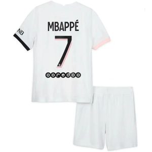 Paris Saint Germain PSG Mbappé 7 Gostujući Dječji Komplet Dresovi 2021-2022
