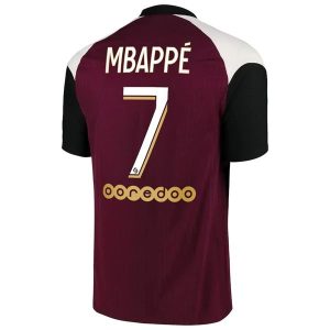 Paris Saint Germain PSG Mbappé 7 Treći Nogometni Dres 2020-2021