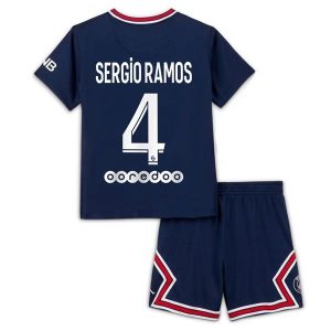 Paris Saint Germain PSG Sergio Ramos 4 Domaći Dječji Komplet Dresovi 2021-2022