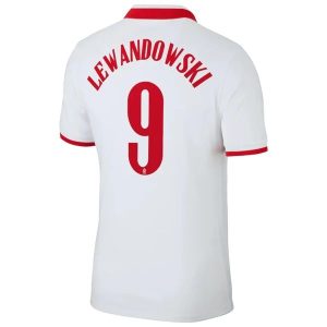 Poljska Lewandowski 9 Domaći Nogometni Dres 2020-2021