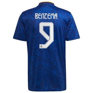 Real Madrid Benzema 9 Gostujući Nogometni Dres 2021-2022