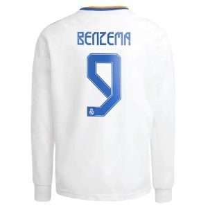 Real Madrid Benzema 9 Domaći Nogometni Dres 2021-2022 – L/S