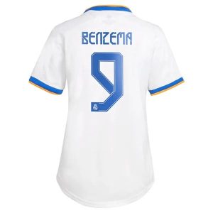 Real Madrid Benzema 9 Domaći Nogometni Dres Ženska 2021-2022
