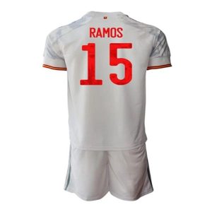 Španjolska Sergio Ramos 15 Gostujući Nogometni Dres 2020-2021