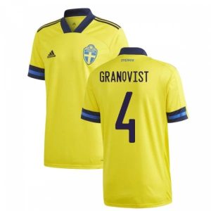 Švedska Granqvist 4 Domaći Nogometni Dres 2021 – Dresovi za Nogomet