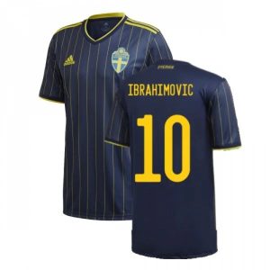 Švedska Ibrahimović 10 Gostujući Nogometni Dres 2020-2021