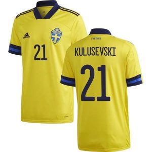 Švedska Kulusevski 21 Domaći Nogometni Dres 2021 – Dresovi za Nogomet