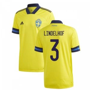 Švedska Lindelhof 3 Domaći Nogometni Dres 2021 – Dresovi za Nogomet