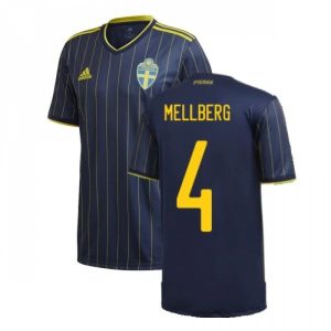 Švedska Mellberg 4 Gostujući Nogometni Dres 2021 – Dresovi za Nogomet